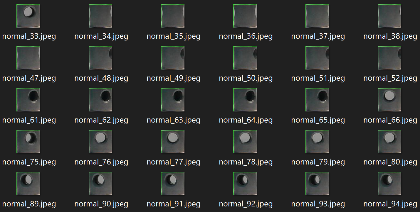 Figure 1: Images from the training dataset depicting normal AC pistons.